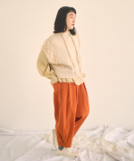 ソフト細コーデュロイ　コクーンパンツ