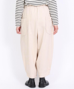 ソフト細コーデュロイ　コクーンパンツ