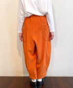 ソフト細コーデュロイ　コクーンパンツ