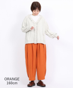 ソフト細コーデュロイ　コクーンパンツ