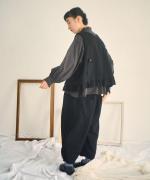 ウールメランジ　2wayベスト