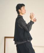 ウールメランジ　2wayベスト