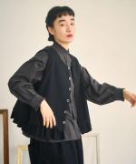 ウールメランジ　2wayベスト