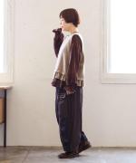 ウールメランジ　2wayベスト