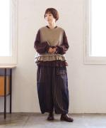 ウールメランジ　2wayベスト