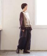 ウールメランジ　2wayベスト