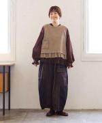 ウールメランジ　2wayベスト