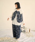 幾何学ジャガード　2wayベスト