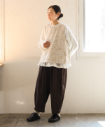 幾何学ジャガード　2wayベスト