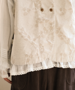 幾何学ジャガード　2wayベスト