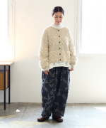 幾何学ジャガード　パンツ