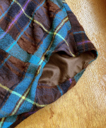 ウールコットンチェック　ボレロ