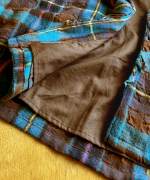 ウールコットンチェック　ボレロ