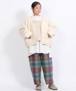 ウールコットンチェック　パンツ