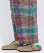 ウールコットンチェック　パンツ