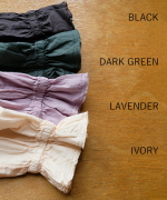 ふわふわコットン　フリルレイヤードブラウス