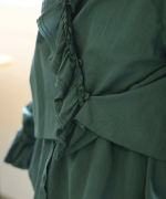 ふわふわコットン　フリルレイヤードブラウス