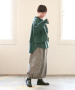 ふわふわコットン　フリルレイヤードブラウス