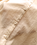 ふわふわコットン　フリルレイヤードブラウス