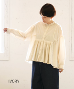 ふわふわコットン　ブラウス