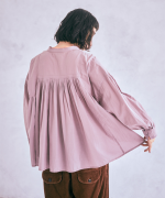 ふわふわコットン　ブラウス