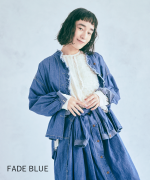 コットンリネンキャンバス/4.5ozコットンリネンデニム　フリルシャツ