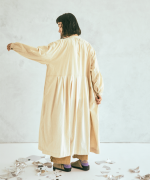 コットンリネンキャンバス/4.5ozコットンリネンデニム　ワンピース