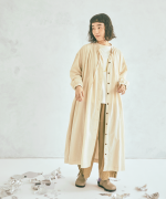 コットンリネンキャンバス/4.5ozコットンリネンデニム　ワンピース