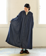 コットンリネンキャンバス/4.5ozコットンリネンデニム　ワンピース