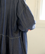 コットンリネンキャンバス/4.5ozコットンリネンデニム　ワンピース