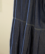 コットンリネンキャンバス/4.5ozコットンリネンデニム　ワンピース