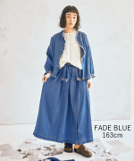 コットンリネンキャンバス/4.5ozコットンリネンデニム　ワンピース