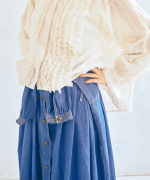 コットンリネンキャンバス/4.5ozコットンリネンデニム　ワンピース