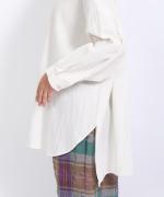 コットンリネン先染ライトキャンバス　プルオーバー