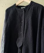 コットンリネン先染ライトキャンバス　プルオーバー