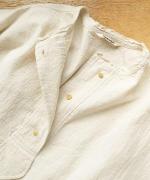 コットンリネン先染ライトキャンバス　プルオーバー