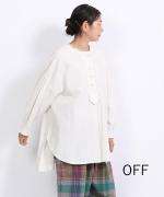 コットンリネン先染ライトキャンバス　プルオーバー