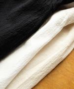 コットンリネン先染ライトキャンバス　プルオーバー