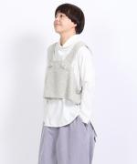 ロービングウール格子柄　2wayビスチェ