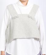 ロービングウール格子柄　2wayビスチェ