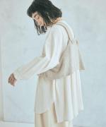 ロービングウール格子柄　2wayビスチェ