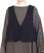 ロービングウール格子柄　2wayビスチェ