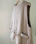 ロービングウール格子柄　ベスト