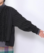 ストライプフリンジドビー　ブラウス