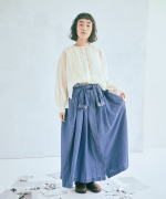 ストライプフリンジドビー　ブラウス