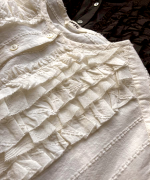 ストライプフリンジドビー　ブラウス