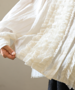 ストライプフリンジドビー　ブラウス