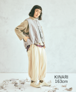 スラブヤーンデニム　タックパンツ