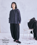 スラブヤーンデニム　タックパンツ