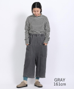 スラブヤーンデニム　ワイドパンツ